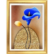 Набор для рисования стразами “Голубая калла“ Y6107 фото