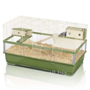 Клетка для грызунов Imac Plexi 100 Wood, зеленая фотография