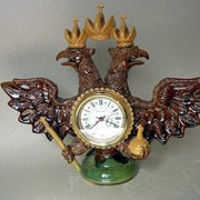 Часы настольные керамические Орел