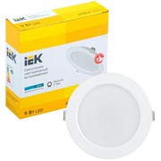 Светильник светодиодный ДВО 1612 9 Вт 4000К IP20 круг бел. IEK LDVO0-1612-09-4000-K01 фото
