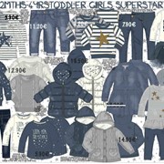 Одежда для девочек коллекция SUPERSTAR фотография