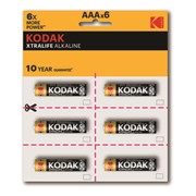 Алкалиновая батарейка Kodak LR03-12BL perforated (6x2BL) XTRALIFE [KAAA-2x6 perf] фото