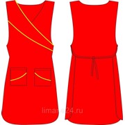 Фартук “Комета Ок 2к“ красный с желтым фото