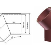 Дугообразные вентиляционные трубы 45°D 52