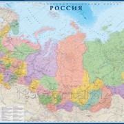 Большая настенная карта России (политико-административная) “Россия“ 2,95х1,58 м фото