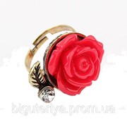 Кольцо "Красная роза"