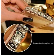 Золотой бампер в камнях для Iphone 5, 5S фото