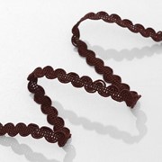 Тесьма декоративная «Волна», 9 мм, 10 ± 1 м, цвет коричневый №32 фото