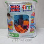 КОНСТРУКТОР (60 эл.), MEGA BLOKS FIRST BUILDERS BIG BUILDING BAG (Канада) УЦЕНКА фото