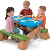 Детский стол со скамьями складной Пикник фотография