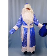 Костюм Дед Мороз (парча синий)