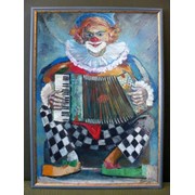 Картина Клоун с гормошкой