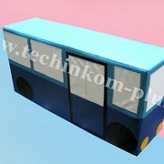 Игровой мягкий модуль “Автобус-каталка“ фото