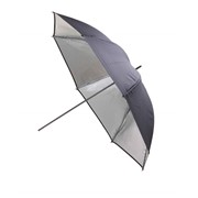 Зонты для фото.Зонт серебро-черный 110см