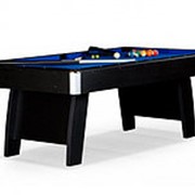 Бильярдный стол для пула Riga 7 футов (в комплекте) чёрный (210х117х79см) фото