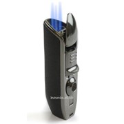 Зажигалка Scorch c турбонаддувом газовая с трёмя горелками сигарно-сигаретная черная SKU0000173