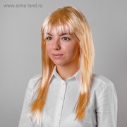 Карнавальный парик «Блондинка», прямые волосы с чёлкой, 120 г