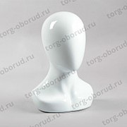 Голова женская, облегчённая, для магазина одежды, белая Г-405М(бел) фото