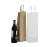 Бумажная упаковка под бутылку для вина