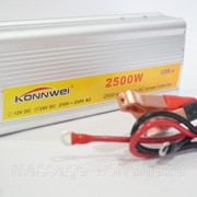 Преобразователь Konnwei 2500 (Инвертор) 2500W 24V в 220V Invertor фотография