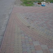 Сухопрессованная тротуарная плитка фото