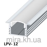 Профиль алюминиевый LED Врезной ЛПВ12 12х16мм, анодированный, цвет - серебро.