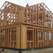 Строительство дома деревянно-каркасного фото