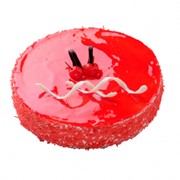Торт «Йогурт–Клубника» со взбитыми сливками фото