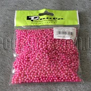 Бусы малиновые перл. 3 мм 50 гр 0075 фото
