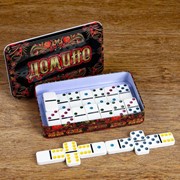 Домино “Хохлома“, 11 х 19 см, 28 шт, костяшка 5 х 2.5 см фото