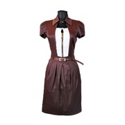 Платье PLDH1631 коричневое