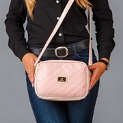 Нежно розовая стеганая барсетка-сумочка ЕМ фотография