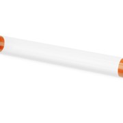 Футляр-туба пластиковый для ручки Tube 2.0, прозрачный/оранжевый