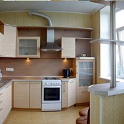Изготовление встроенной кухонной мебели и техники на заказ фото