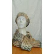 Комплект женский берет и шарф фото