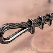Воздушная протяжка кабеля фотография