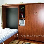 Шкаф кровать встроенная в мебельную стенку фото