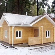 Строительство домов из оцилиндрованного бревна фото