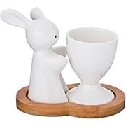 Набор "кролик": подставка для яйца + солонка Lefard (359-486)