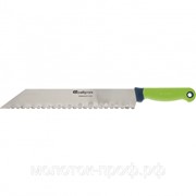 Нож для резки теплоизоляционных панелей, обрезиненная рукоятка, 475 мм, лезвие 340 мм Сибртех фото