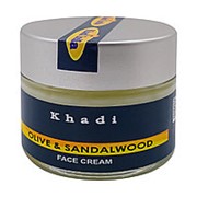 Питательный крем для лица с сандалом и оливой (face cream) Khadi | Кади 50г