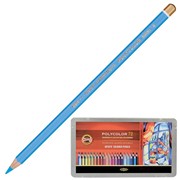 Карандаши цветные художественные KOH-I-NOOR Polycolor, 72 цвета, 3,8 мм, металлическая коробка, 3827072001PL фото