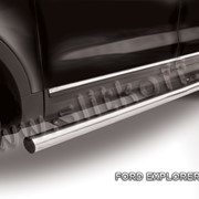 Пороги d76 труба из нержавеющей стали Ford Explorer (2012) FEX006