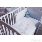 Набір білизни для дитячого ліжечка Coco, колір блакитний, артикул 12/CP/COC/AZ