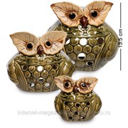 Комплект подсвечников 3 шт. Совы CF-26 фото