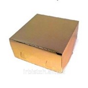 Коробка для тортов Премиум Хром Эрзац золотая Pasticciere