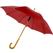 Зонт-трость Радуга, красный фото