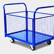 Тележка платформенная с сетчатыми бортами фото