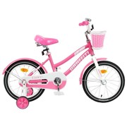 Велосипед 16“ Graffiti Flower, цвет розовый/белый фотография