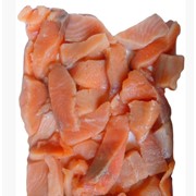 Кусочки лосося в вакуумной упаковке 1 кг